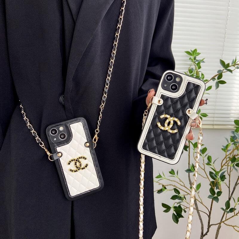 Chanel iPhone 16 15 Pro Max Leather Strap Iphone 15/15pro/13